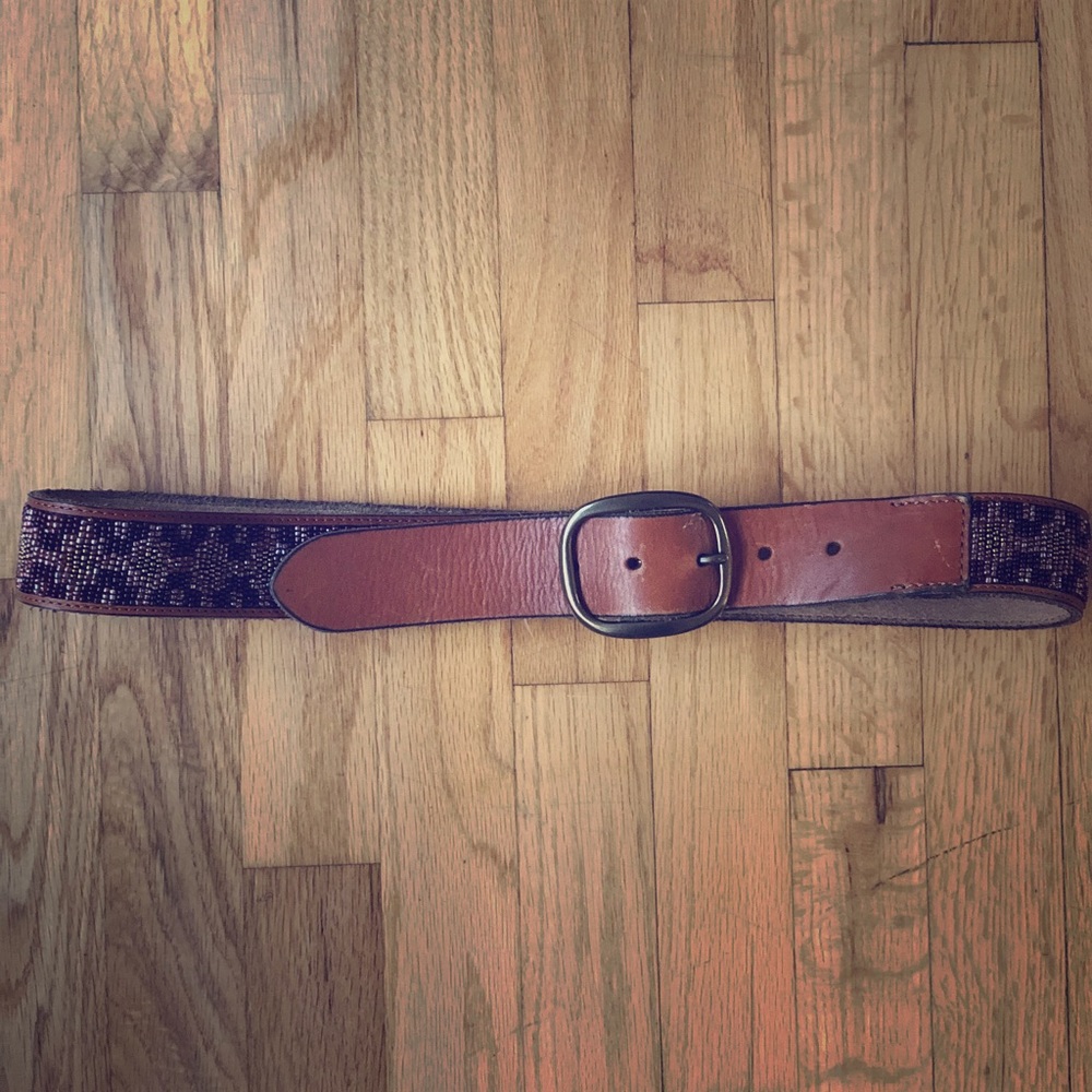 Lucky Brand beaded leather belt
